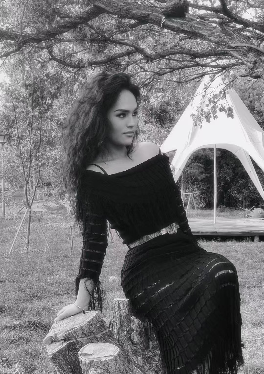 Lia in her studio